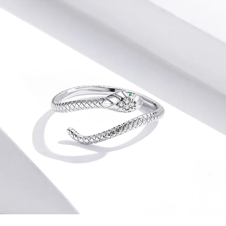 Serpent Silver Ring