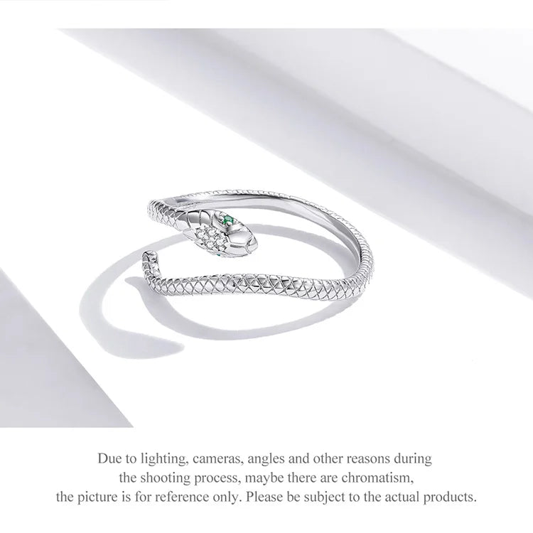 Serpent Silver Ring